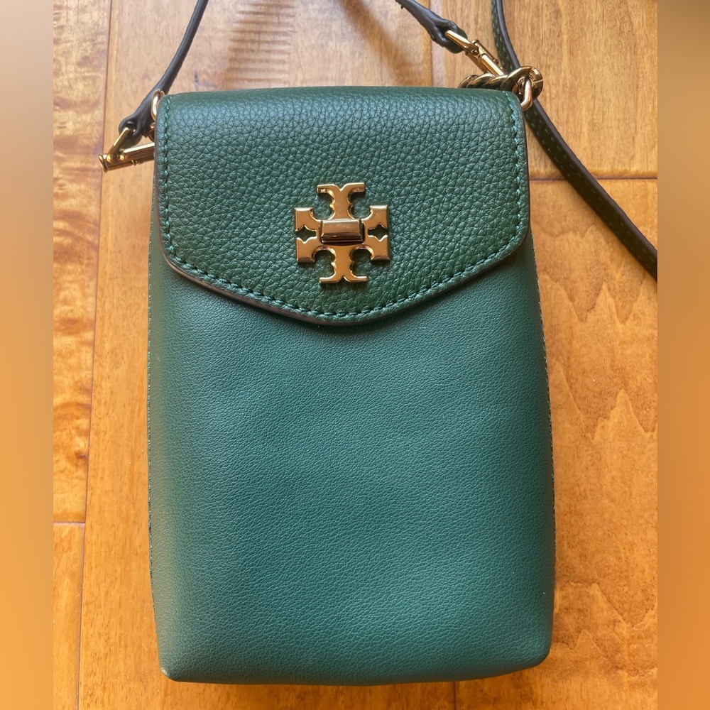 Tory Burch Kira phone crossbody shoulder bag mini wallet on chain leather - Picture 2 of 14